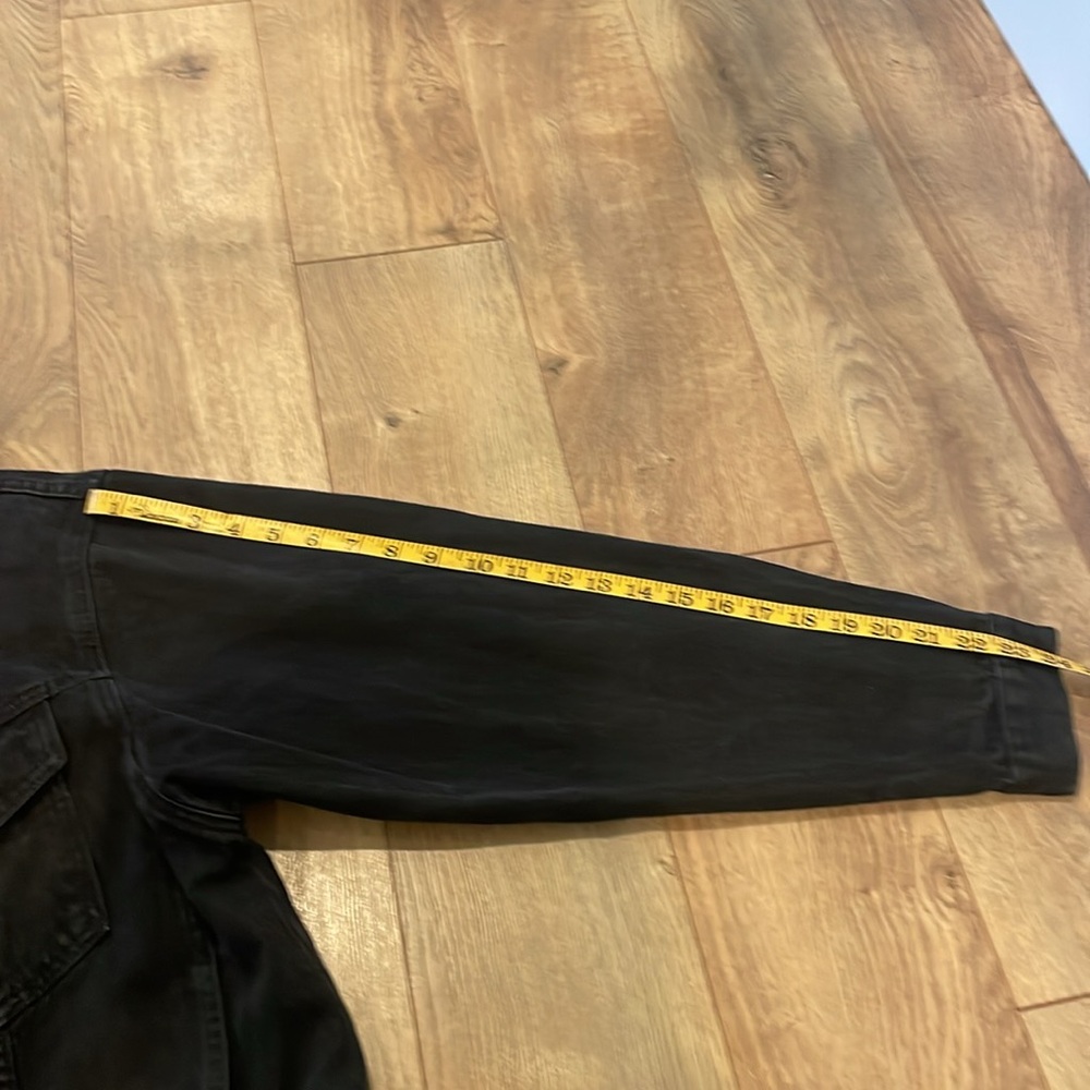 Great Oversized Black Denim Jacket - image 8